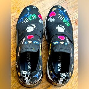 Karl Lagerfeld Women’s Paris Mattia Knit Sneaker Size 7 NWOB